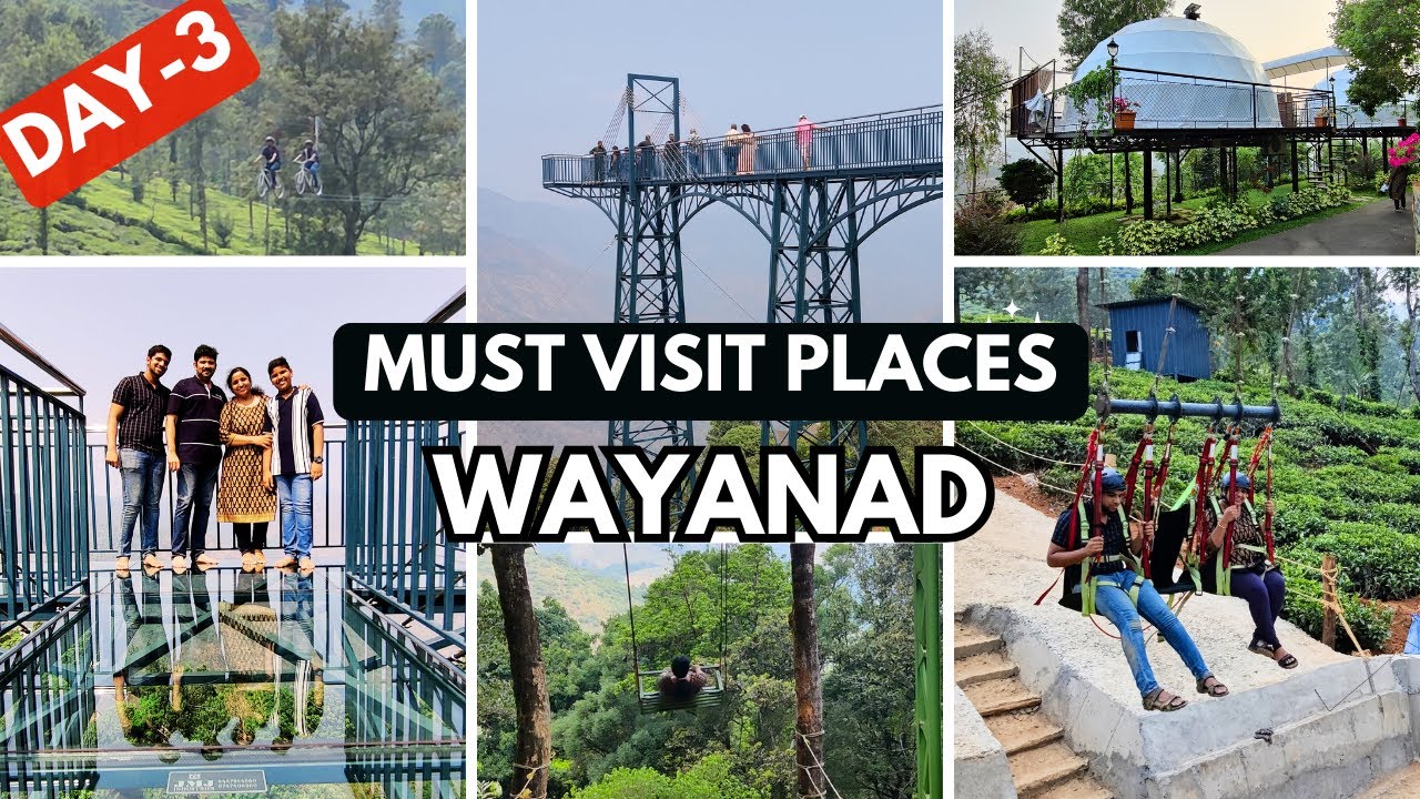 Day 3 - 900 Kandi Wayanad | Attamala Glass Bridge Wayanad | Longest zipline | Wayanad Tourist Places