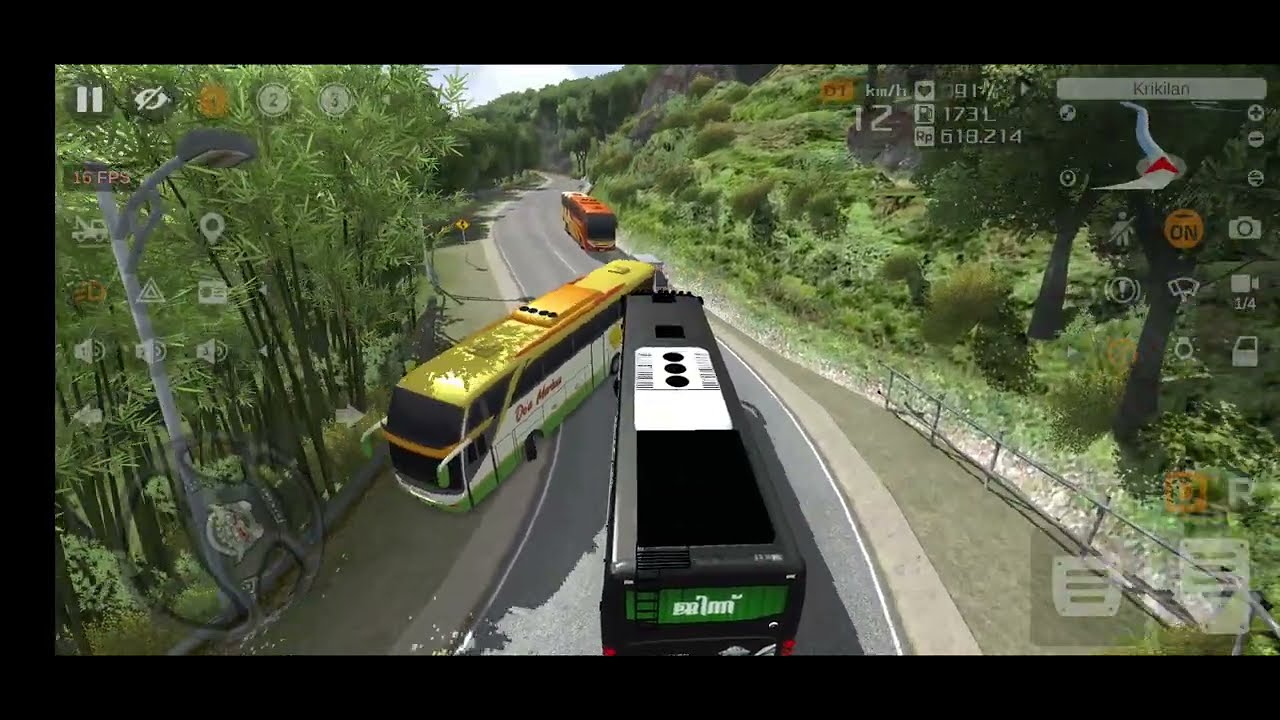 बस ने मारी टक्कर बस गिरी खाई में #realtruckdriving #truckdriver #truckdriver #bussid 