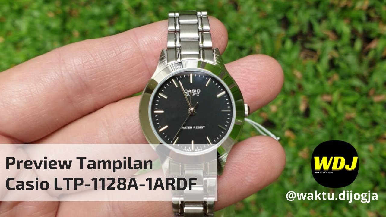Video Preview Casio LTP-1128A-1ARDF Ladies Watch Stainless Strap