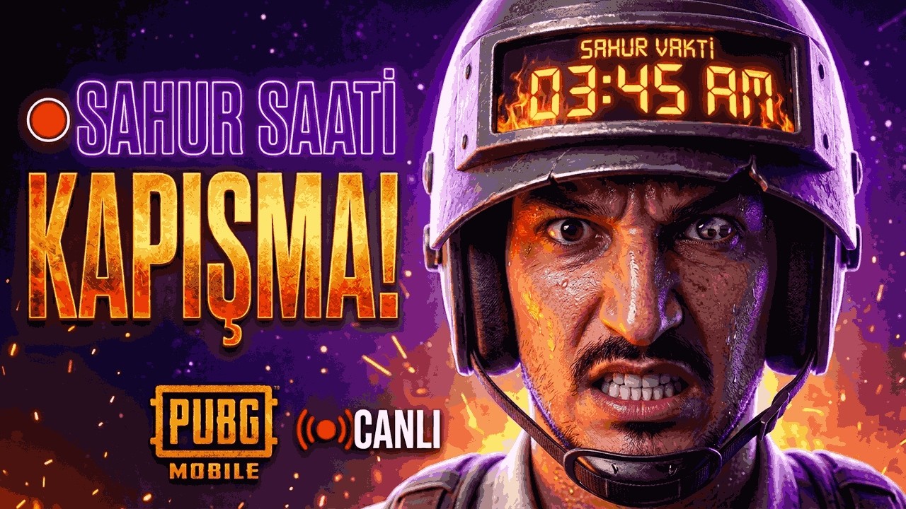 🔴 UYKUSUZLUK CHALLENGE! SAHURA KADAR PUBG MOBILE #pubgmobile