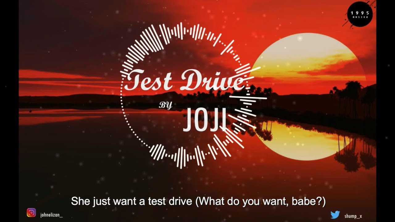 Joji - TEST DRIVE (INSTRUMENTAL/LYRICS)
