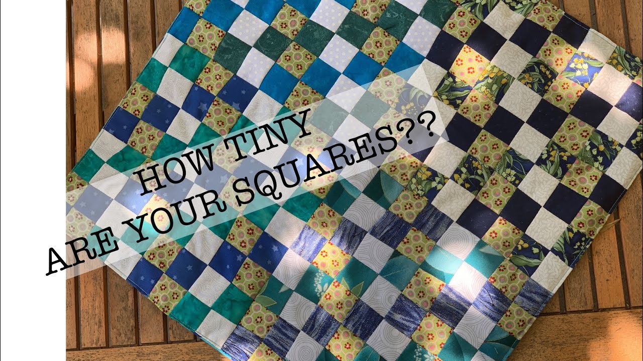 The very smallest squares | doll quilt | sew along with me | make a quilt