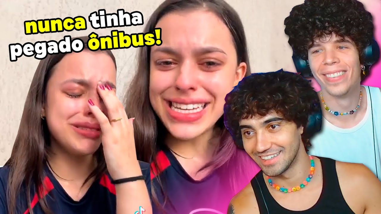 menina rica chora ao pegar ônibus pela primeira vez