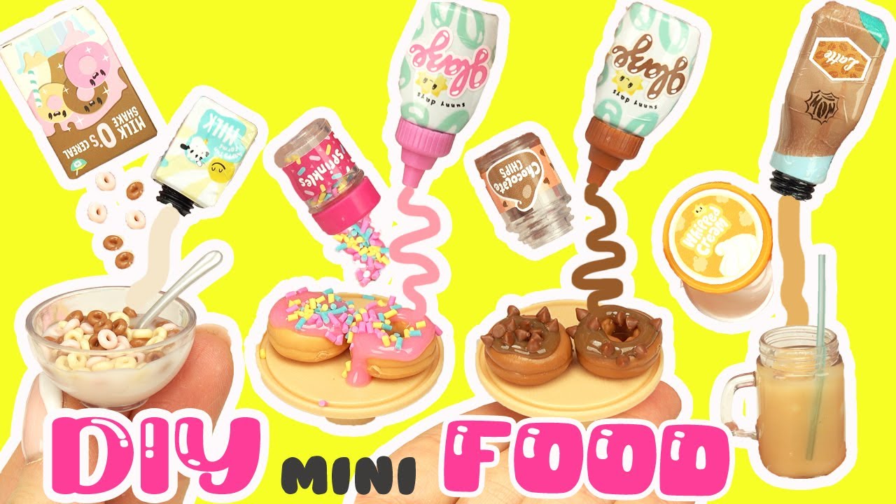 DIY Miniature Cafe Food! Resin Crafts for Kids