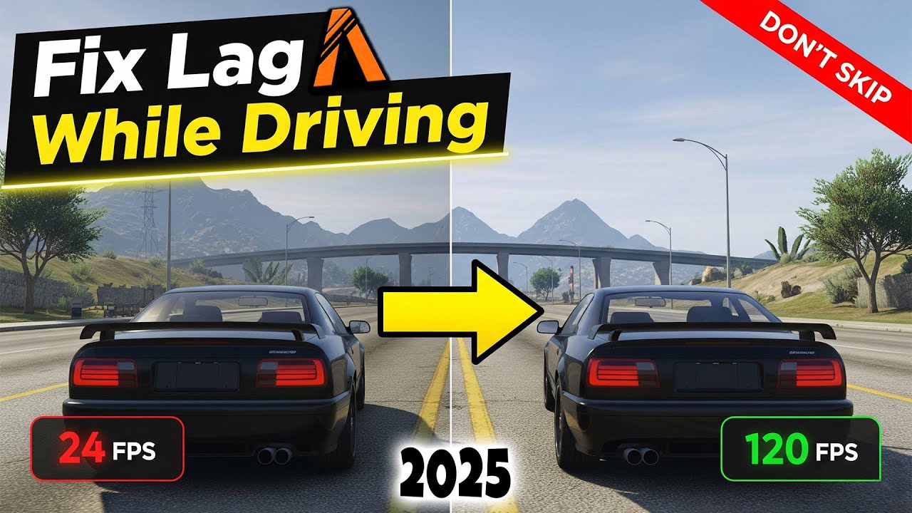 Fix Lag While Driving in FiveM(GTAV) With Proof Don't Skip! 🎉2025