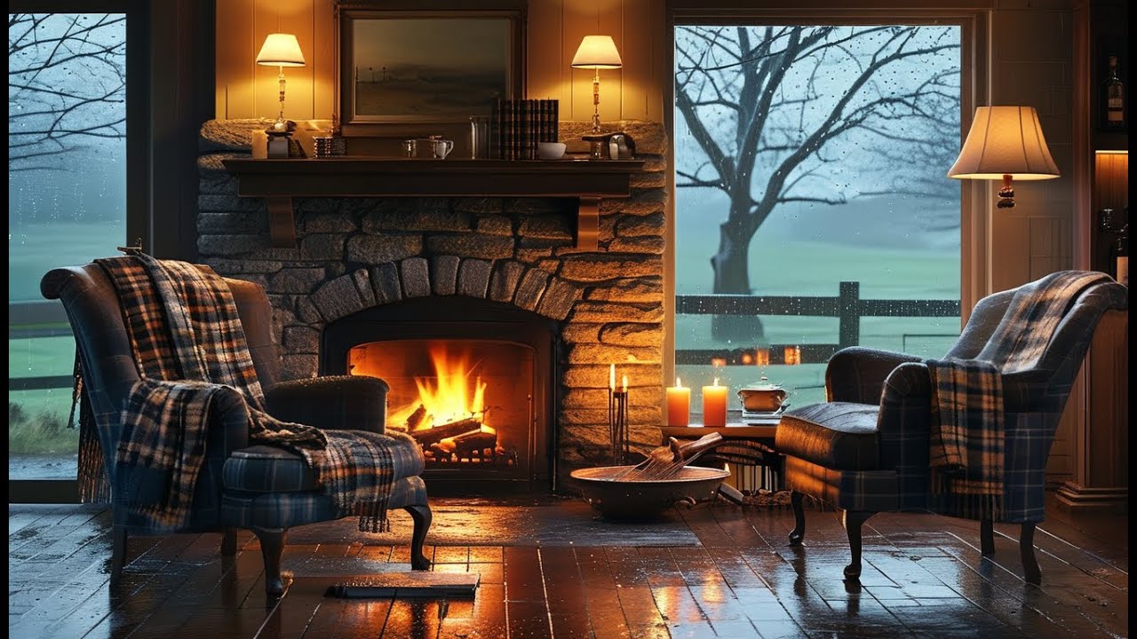 Rainy Afternoon Tea 🌧️ Cozy Piano Jazz to Relax/Study to