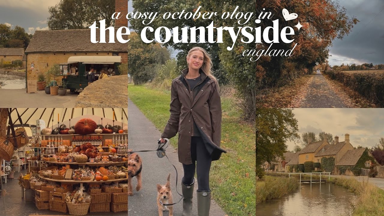 a cosy october vlog: autumn in the english countryside 🍂🕯️