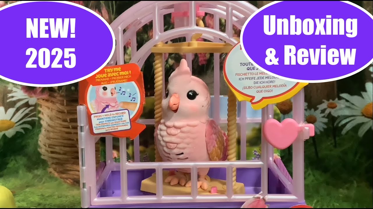 Little Live Pets: Моя настоящая птичка: распаковка, демонстрация, обзор и сравнение Furreal Chirps