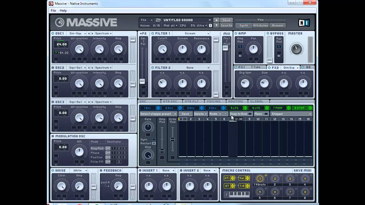 How To Make Delta Heavy & Knife Party Woop Woop Synth! NI Massive Tutorial