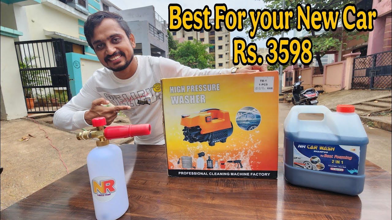 Under 4000 car washer machine low budget best car washer in india #nittorai