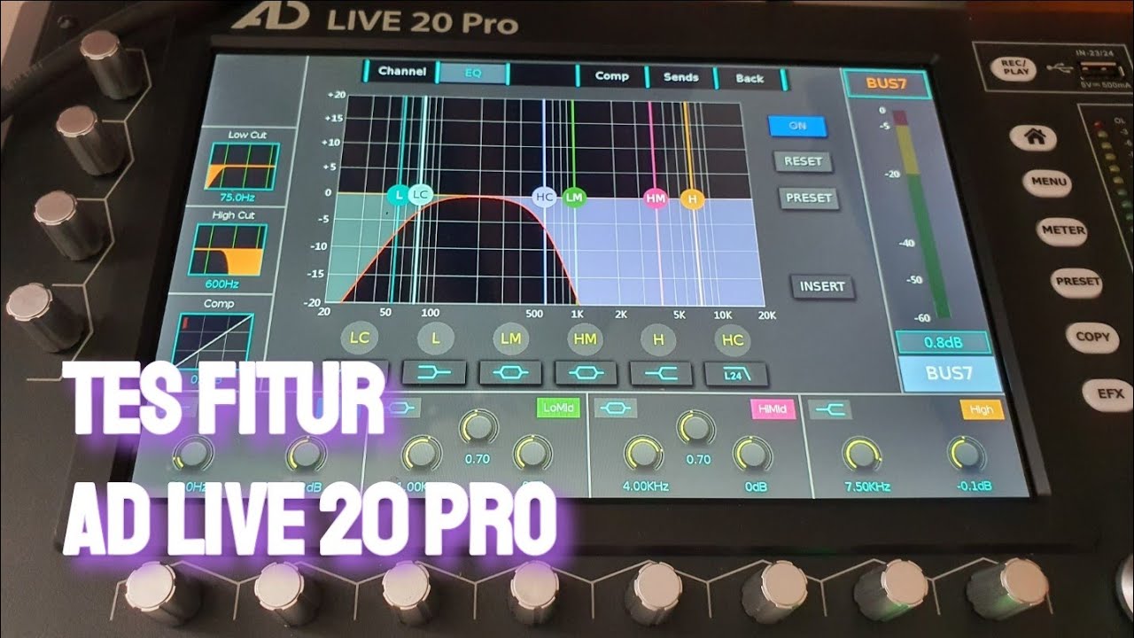 Fitur  Mixer Digital AD 20 Live Pro Yang Sangat Lengkap