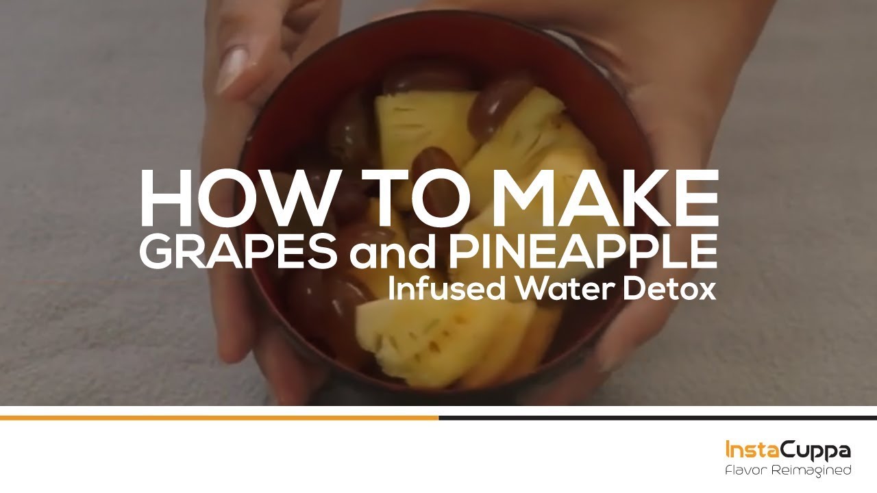 Grapes & Pineapple Infused Water Recipe (Easy Detox Water)