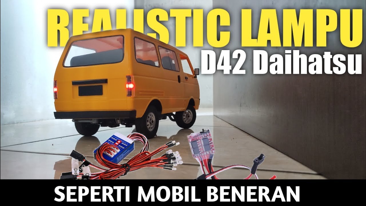 Rc Wpl D42 Daihatsu 1000 install lamp module | wpl d42 realistic lamp