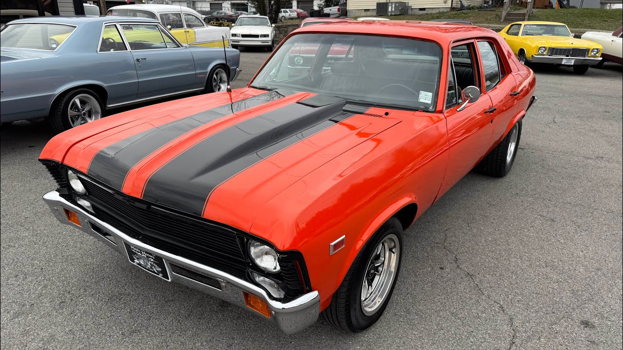 Хот-род NOVA, седан Chevrolet 1972 года выпуска, быстро продан за 12 900 долларов США, Maple Moto...