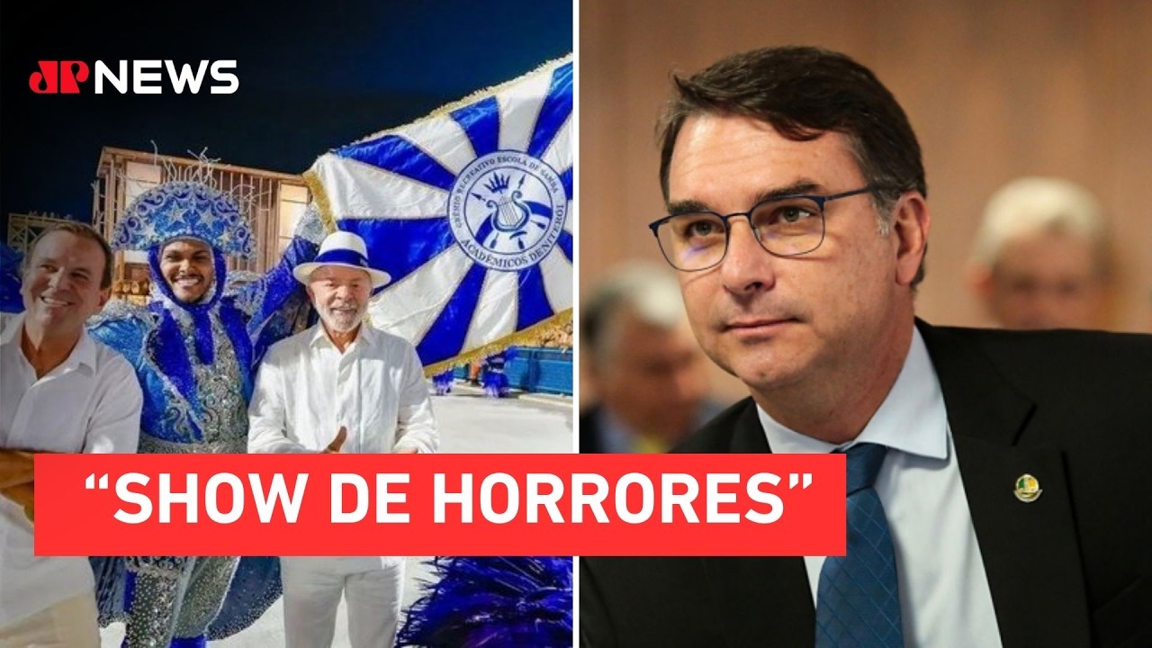 Fl&aacute;vio Bolsonaro detona homenagem a Lula na Sapuca&iacute;