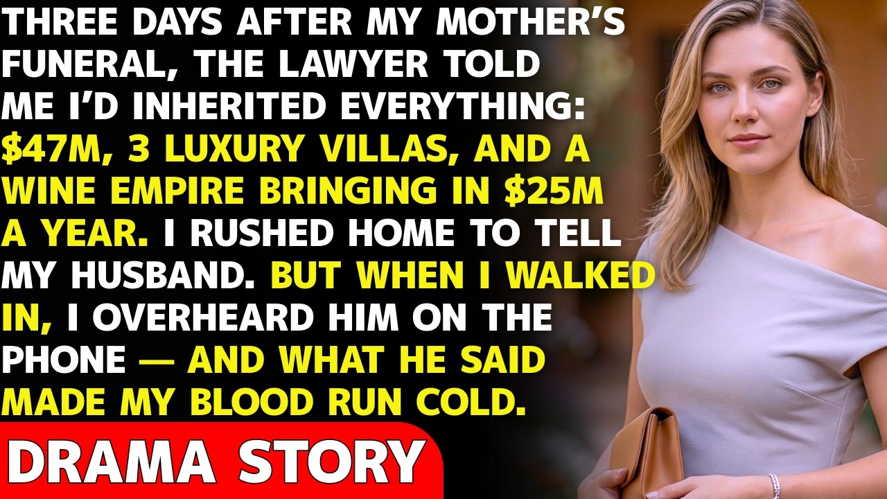 After My Mom’s Funeral, I Told My Husband I Inherited $47M—Then I Overheard His Phone Call