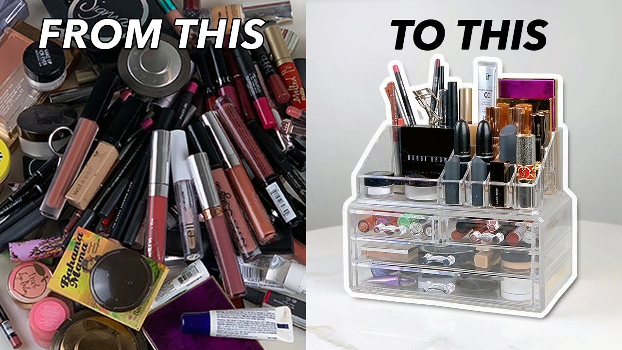 *Attempting* a Minimalist Makeup Declutter + Makeup Collection, Organization & Storage Tips