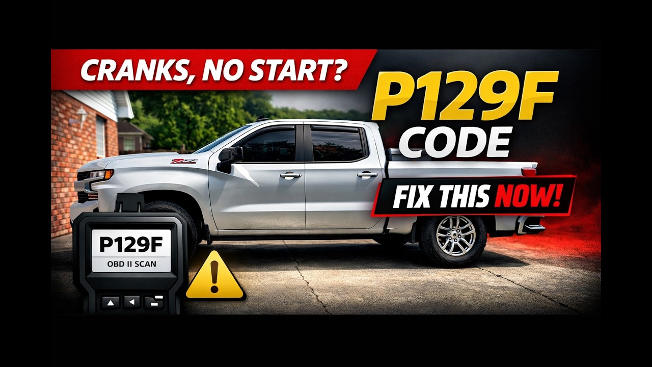 Грузовики Chevrolet и GMC заводятся, но не запускаются, появляется ошибка P129F.