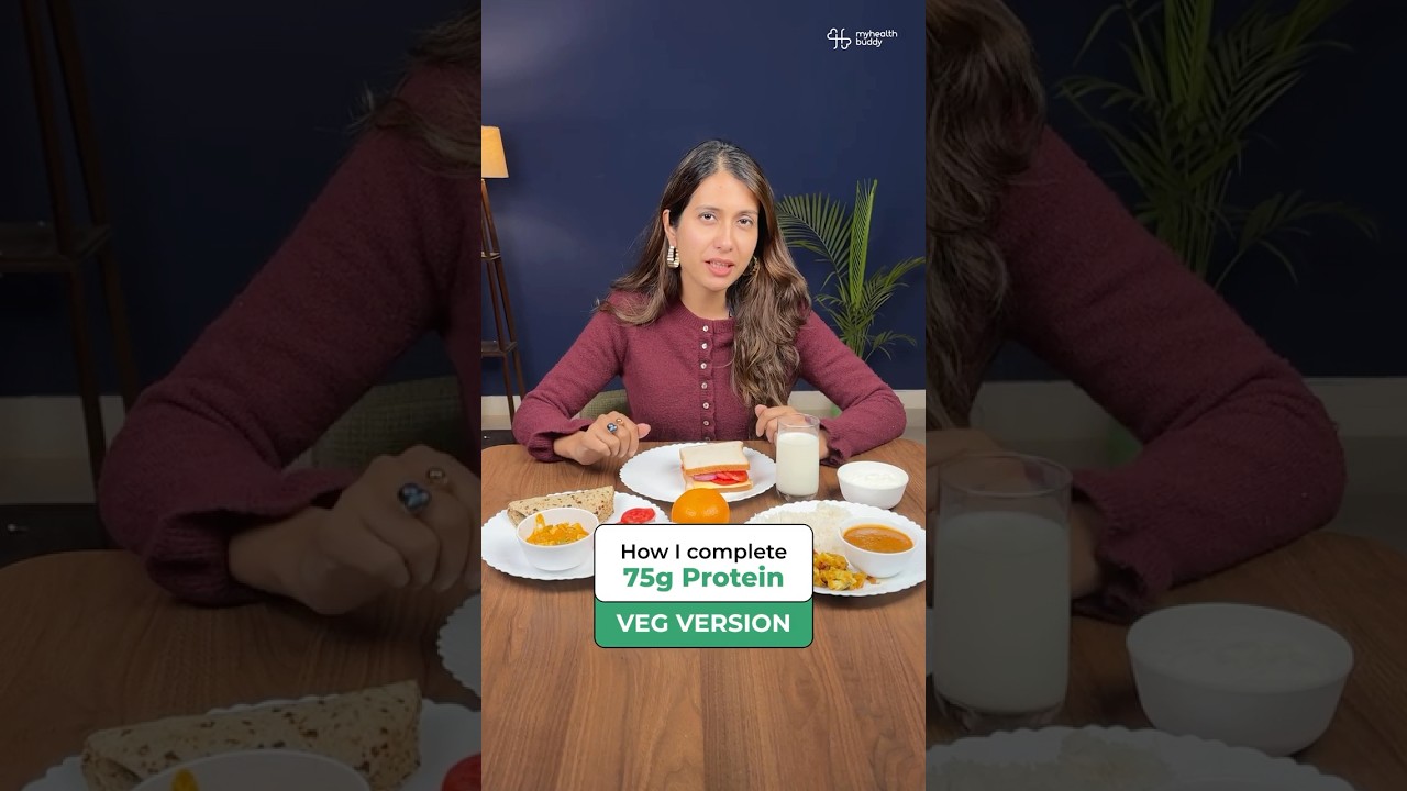 Vegetarian Diet Plan with 75 gms Protein #whatieatinaday