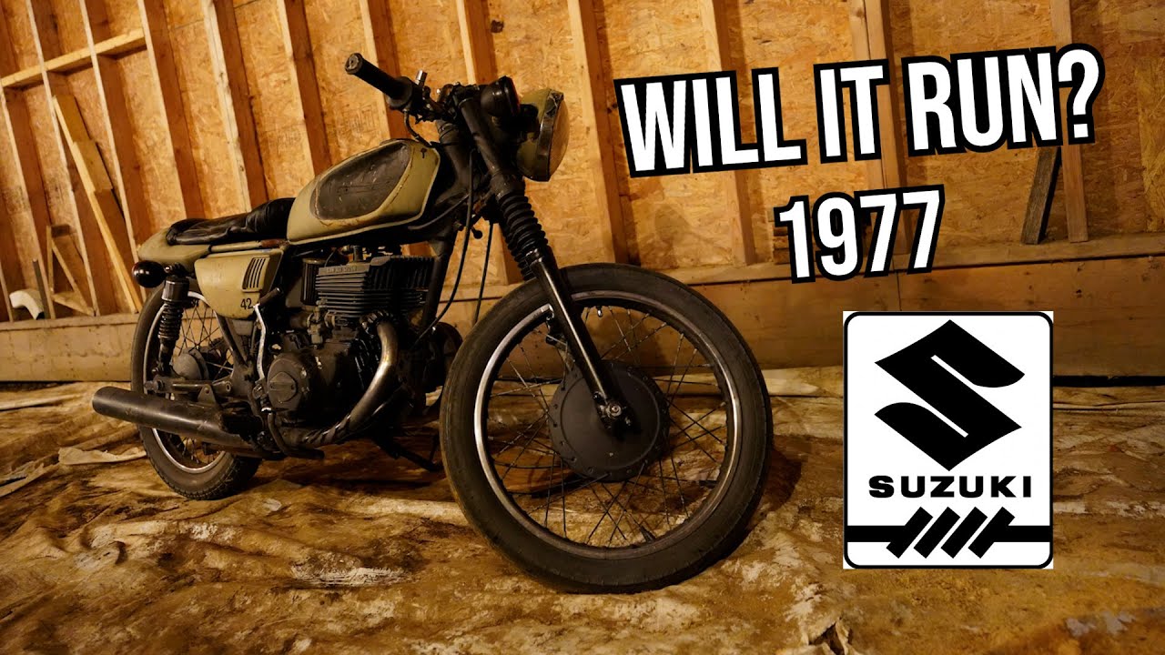 ABANDONED 1977 Suzuki, Will It Run?