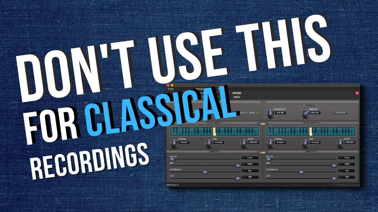 DON'T use this on classical music