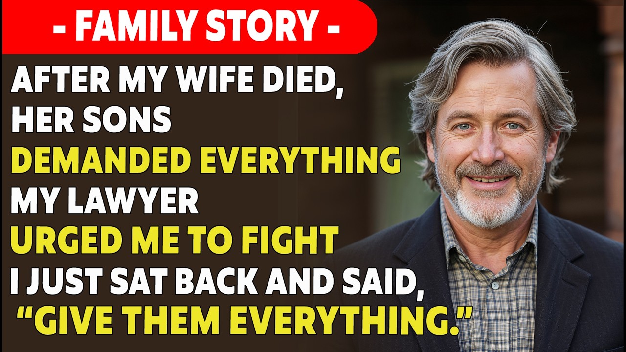 I Gave My Wife’s Sons Exactly What They Wanted. Their Lawyer Read One Sentence And Froze…