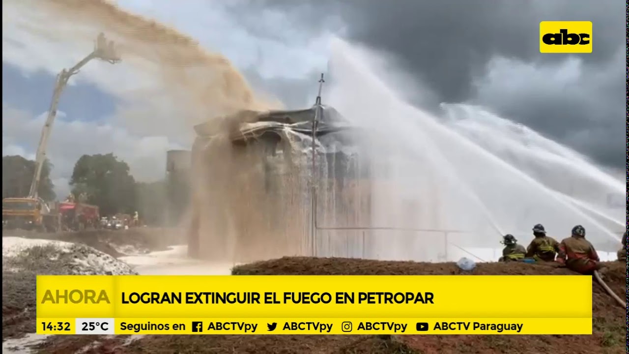 Logran extinguir el fuego en Petropar