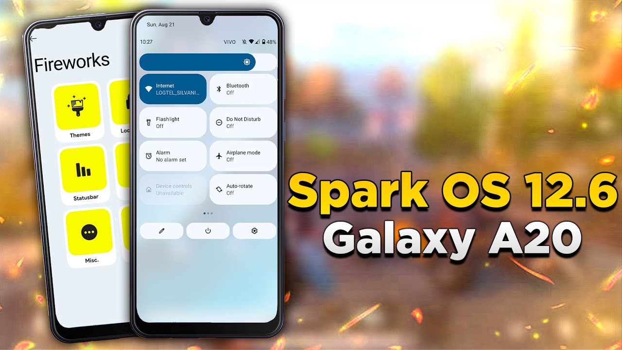 Spark OS 12.6 - A MELHOR ROM Android 12 para o Galaxy A20 | DESEMPENHO MUITA CUSTOMIZAÇÃO