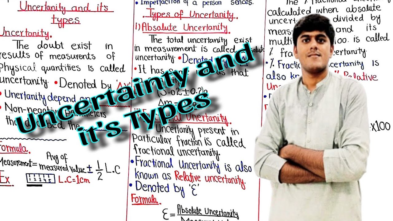 Uncertainty and its Types Class 11 Physics||Chapter 1||Dimensions and Measurements||Faisal Rao
