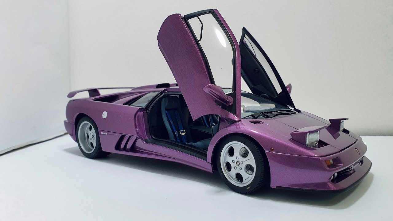 AUTOart Lamborghini Diablo SE30 Jota Viola SE30 1:18 Scale (Unboxing)