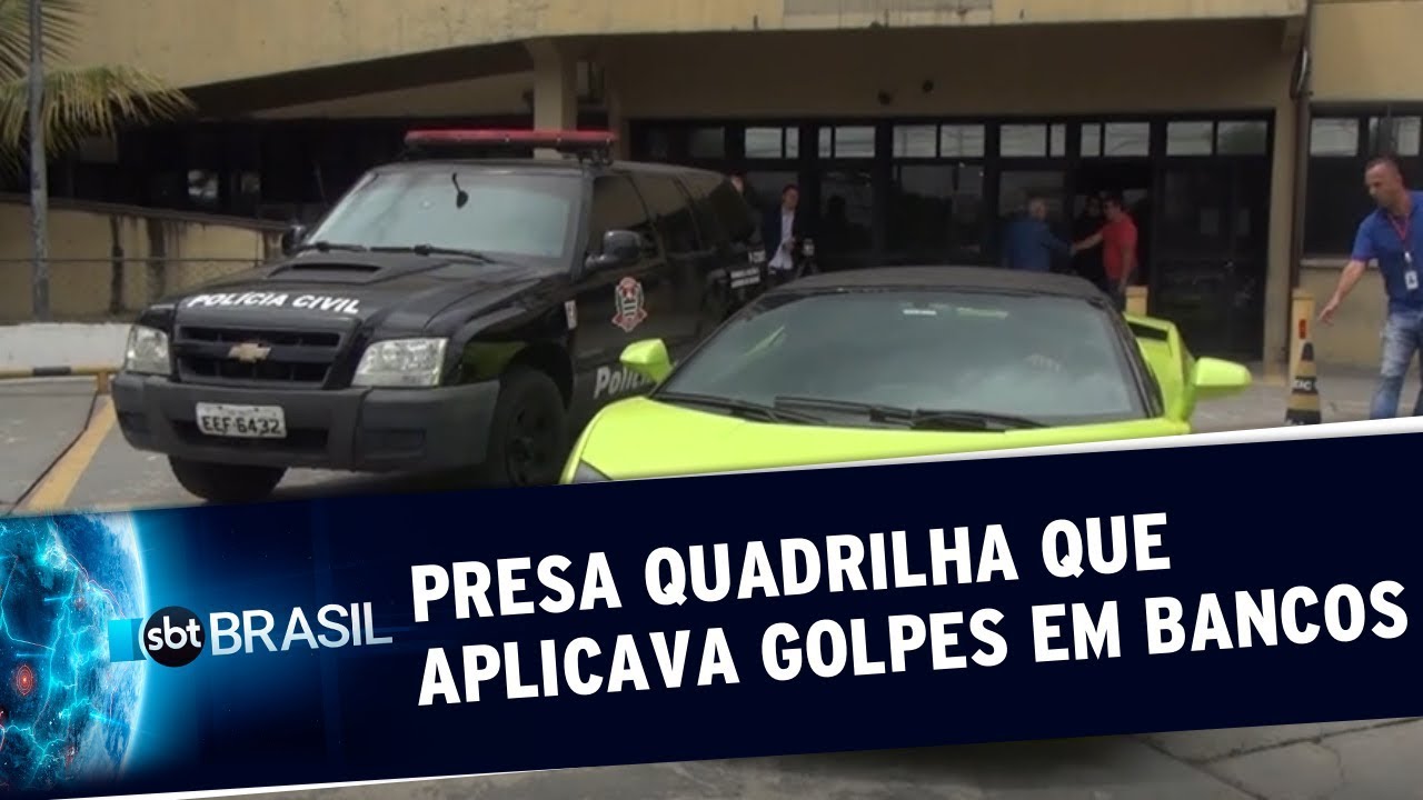 Quadrilha que aplicava golpes em bancos e instituições é presa em SP | SBT Brasil (22/10/19)
