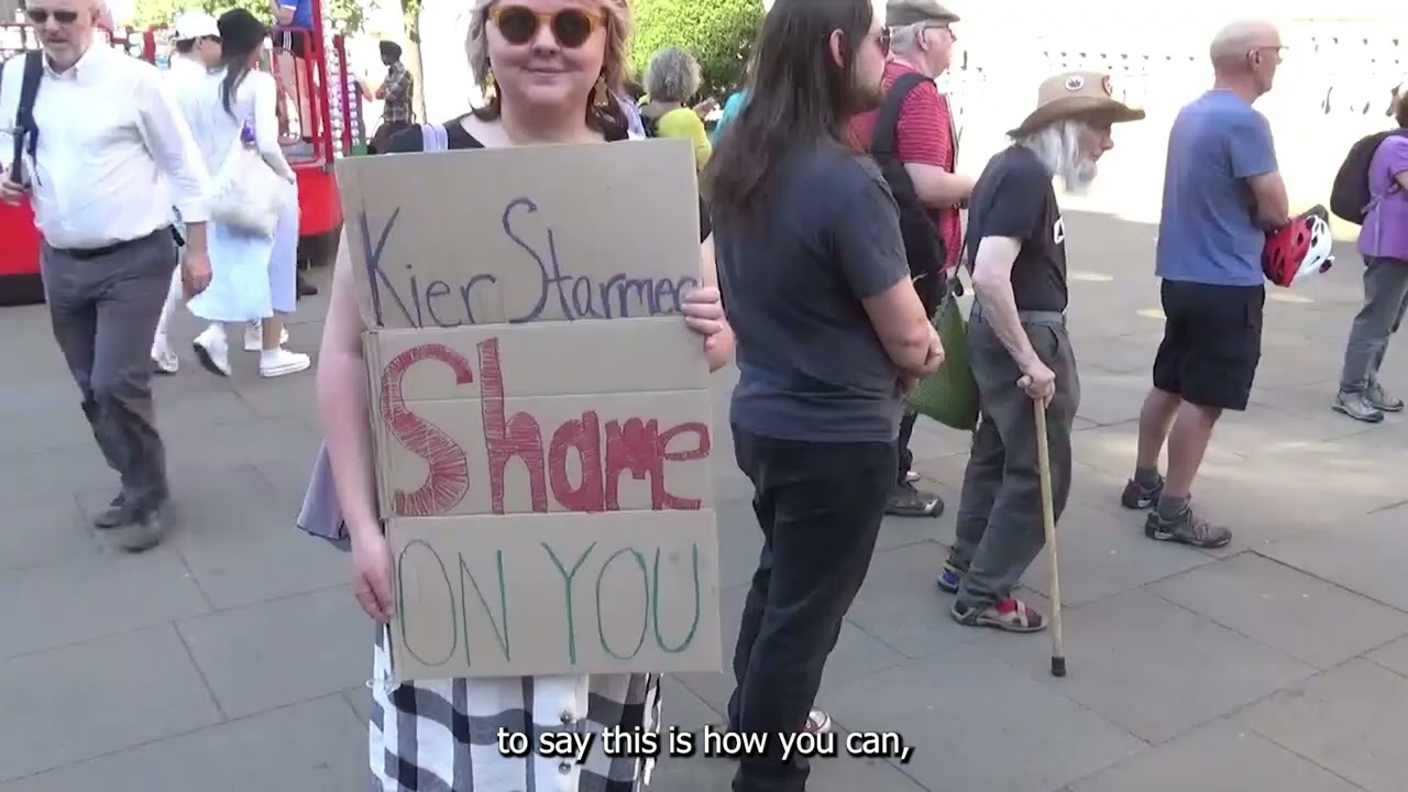 Bernard Little speaking at the rally to oppose the 2 Child Benefit Cap at Sheffield Town Hall