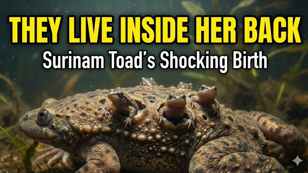 SURINAM TOAD: The Most Disturbing Life Cycle in Nature (Frog that has a hole in it's back)