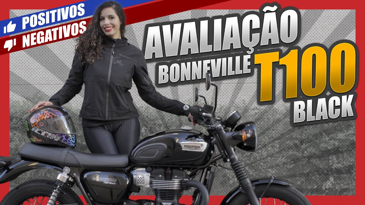 TESTE COMPLETO BONNEVILLE T100 BLACK | TRIUMPH T100 PRÓS E CONTRAS | Test Ride