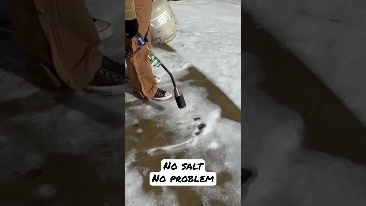 No Salt? No Problem! Melt Snow with a Torch