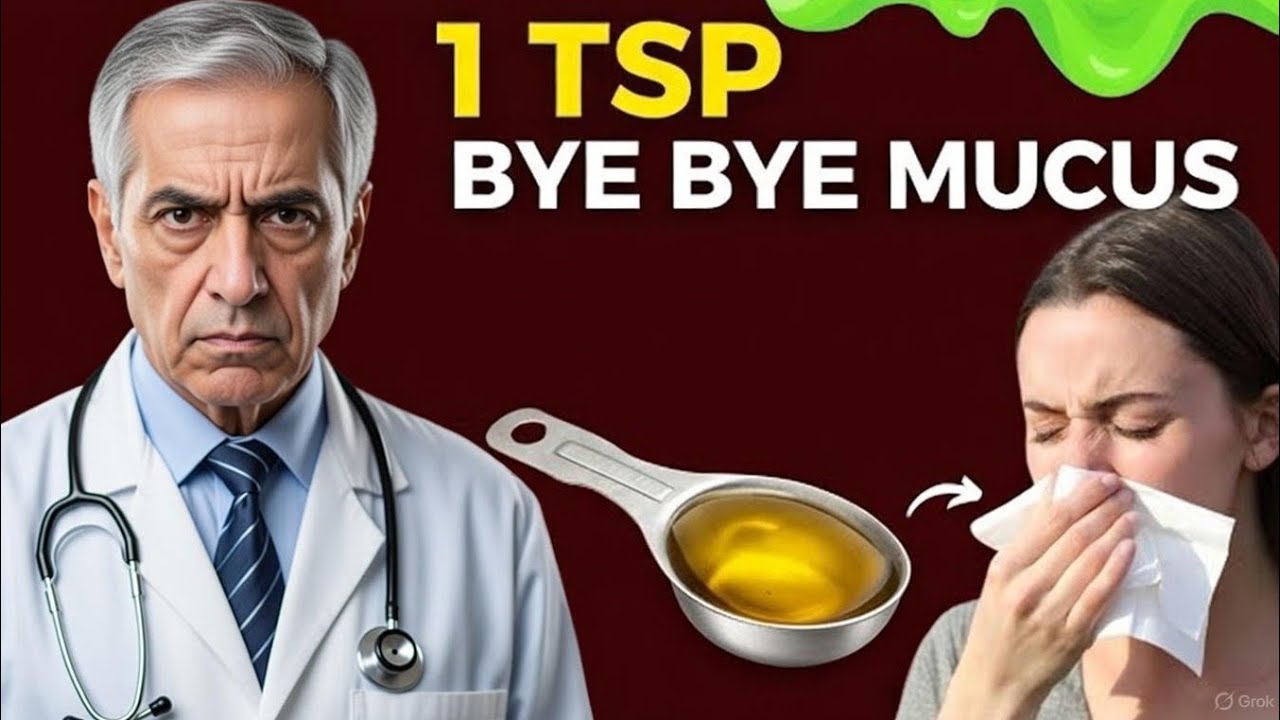 One Teaspoon That Helps Seniors Clear Lung & Throat Chronic Mucus Naturally.