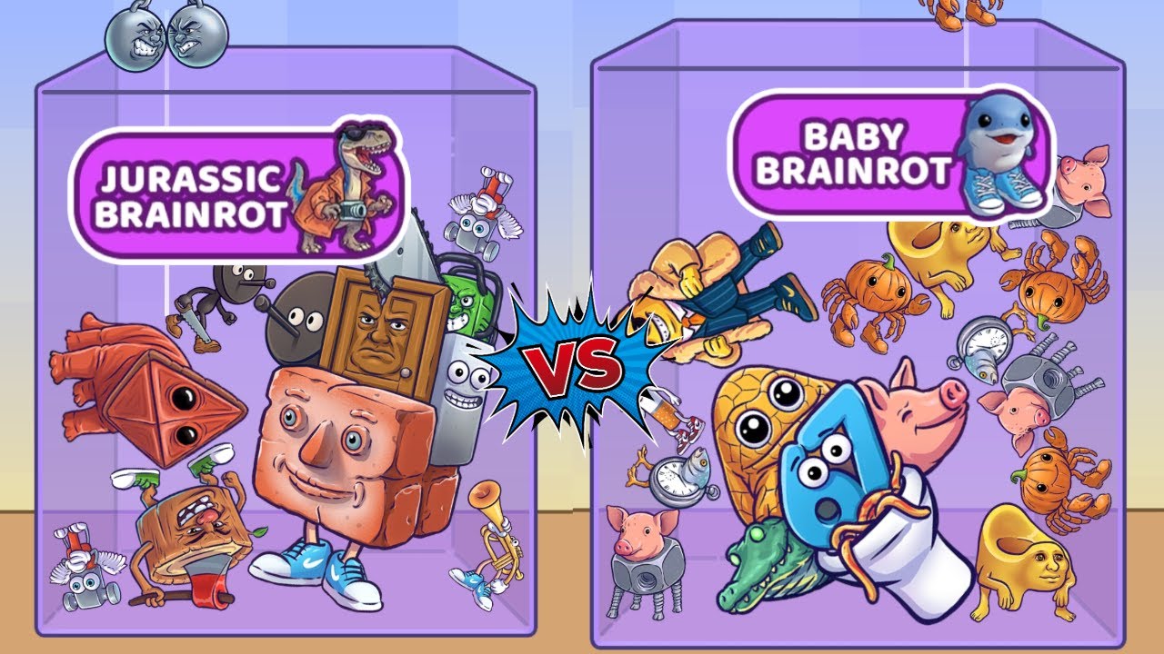Merge Falls Boss | Italian Brainrot vs Baby Brainrot|Max Level
