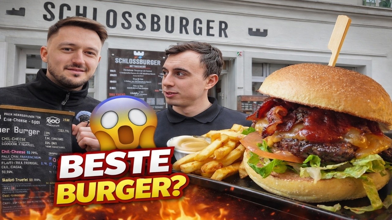 Hier bekommt ihr einen der BESTEN BURGER DEUTSCHLANDS I Schlossburger Review