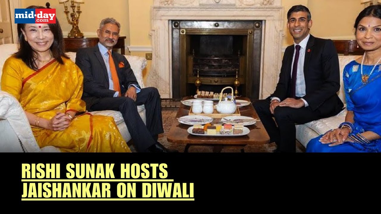Diwali 2023: UK PM Rishi Sunak hosts EAM S Jaishankar on Diwali at 10 Downing Street