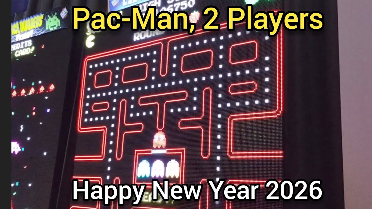 Full Pac-Man Game 2 Players (Happy New Year)