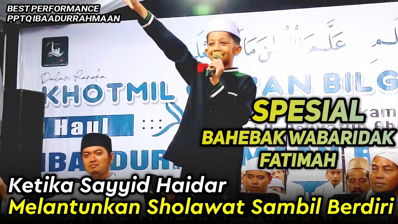 KAUM HAWA AUTO HISTERIS !!! Ketika Sayyid Haidar Al Haddar Melantunkan Qosidah Sambil Berdiri...