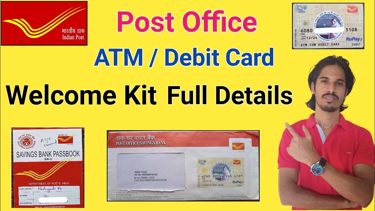 Post Office ATM Card Kit Full Details | Post office ATM Debit Card Pin Generation process| Unboxing