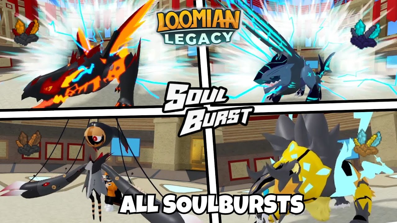 Все взрывы души в Loomian Legacy!
