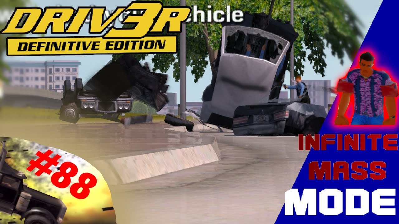 DRIV3R - Survival Mode WITH INF SPEED, MASS & DAMAGE Miami, Nice - Gameplay PC #88 | Driv3r Fan