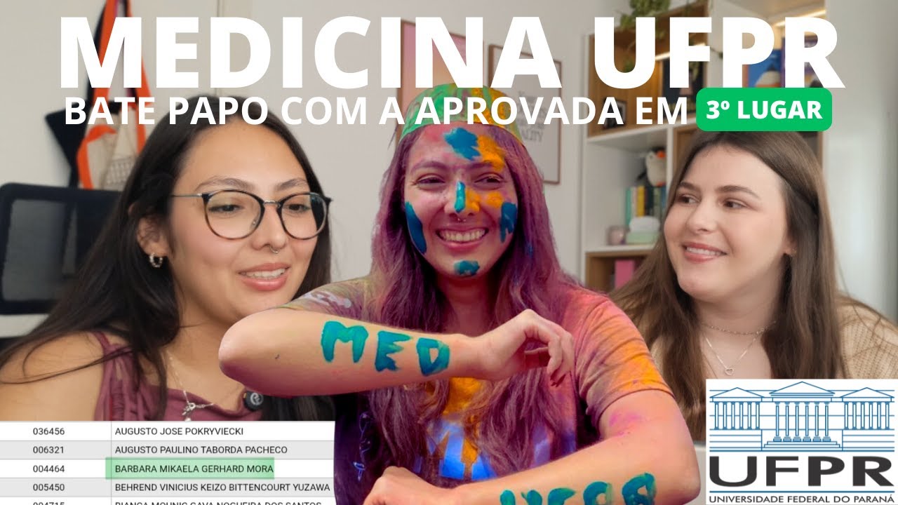 APROVADA em MEDICINA na UFPR 2025/2026 | Entrevista com o 3º lugar