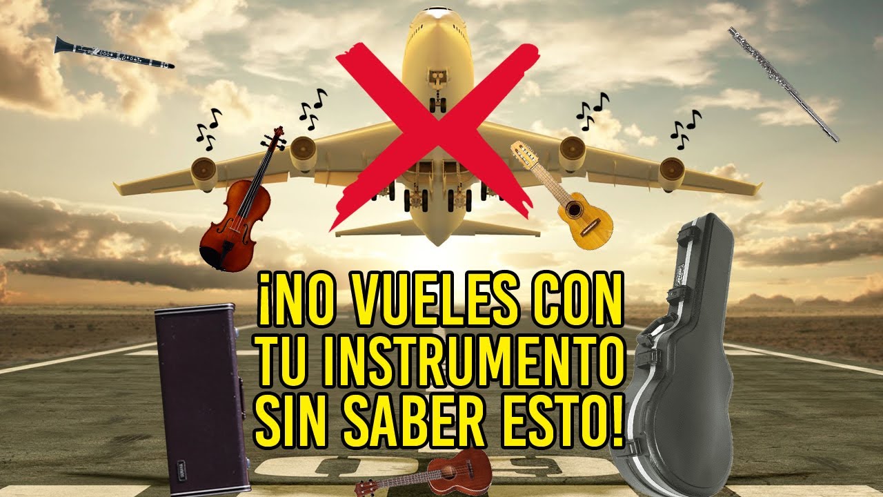 Como viajar con tu instrumento musical o guitarra en avión 🎸✈️ Escuché viajando