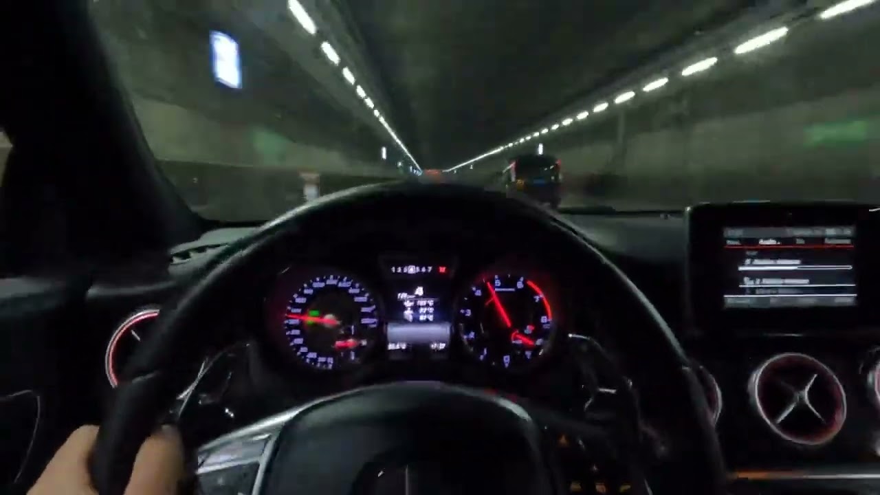 MERCEDES CLA 45 AMG SOUND TUNNEL