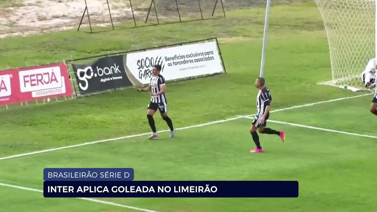 BRASILEIR&Atilde;O S&Eacute;RIE D: INTER APLICA GOLEADA NO LIMEIR&Atilde;O