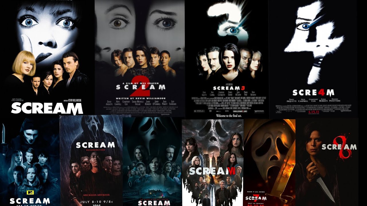 all SCREAM  Movies/Shows trailers  (1996-2026)
