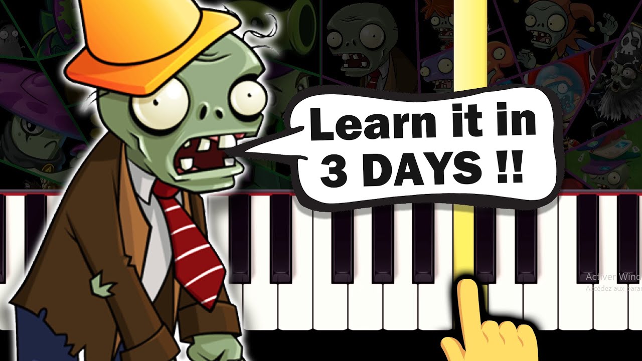 Plants vs Zombies - Loonboon - EASY Piano tutorial